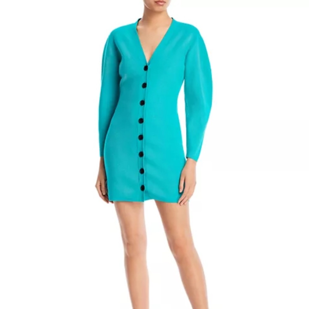 A.L.C. Nate Button Front Sweater Dress